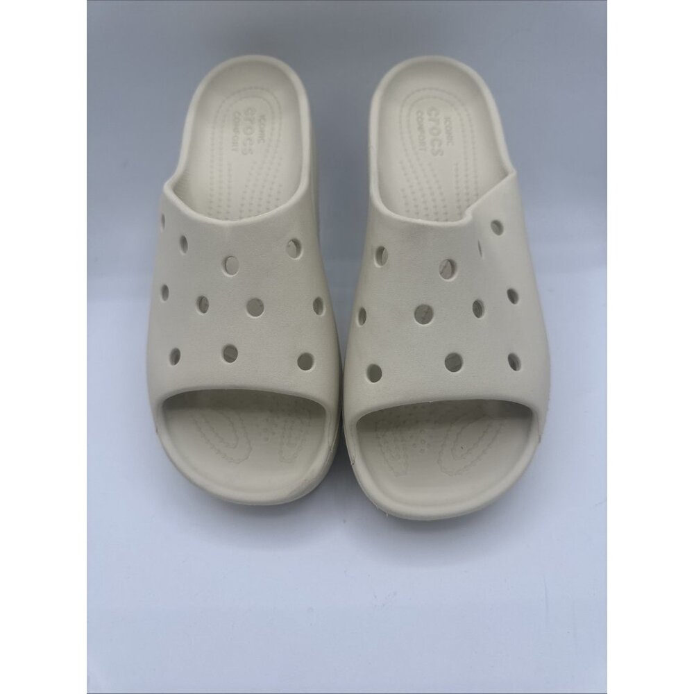 Crocs Classic Platform Slide Sandals Women’s Size 8 Color - Linen